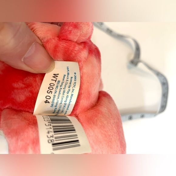 VTG Special Edition Pink Tie-dye Love-A-Lot Care Bear 2003 Beanbag Plush w/tags - Picture 6 of 6